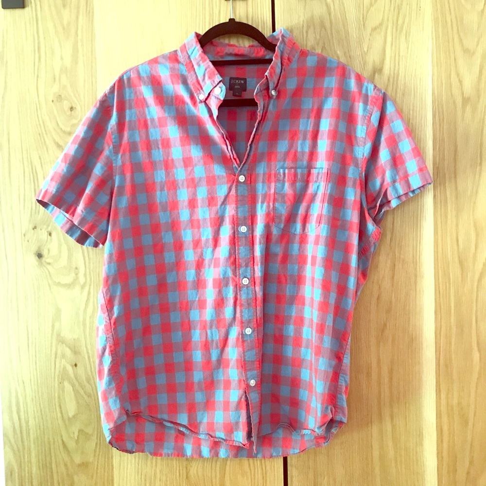 J Crew Men’s Short sleeve button down